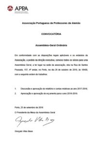 Convocatória