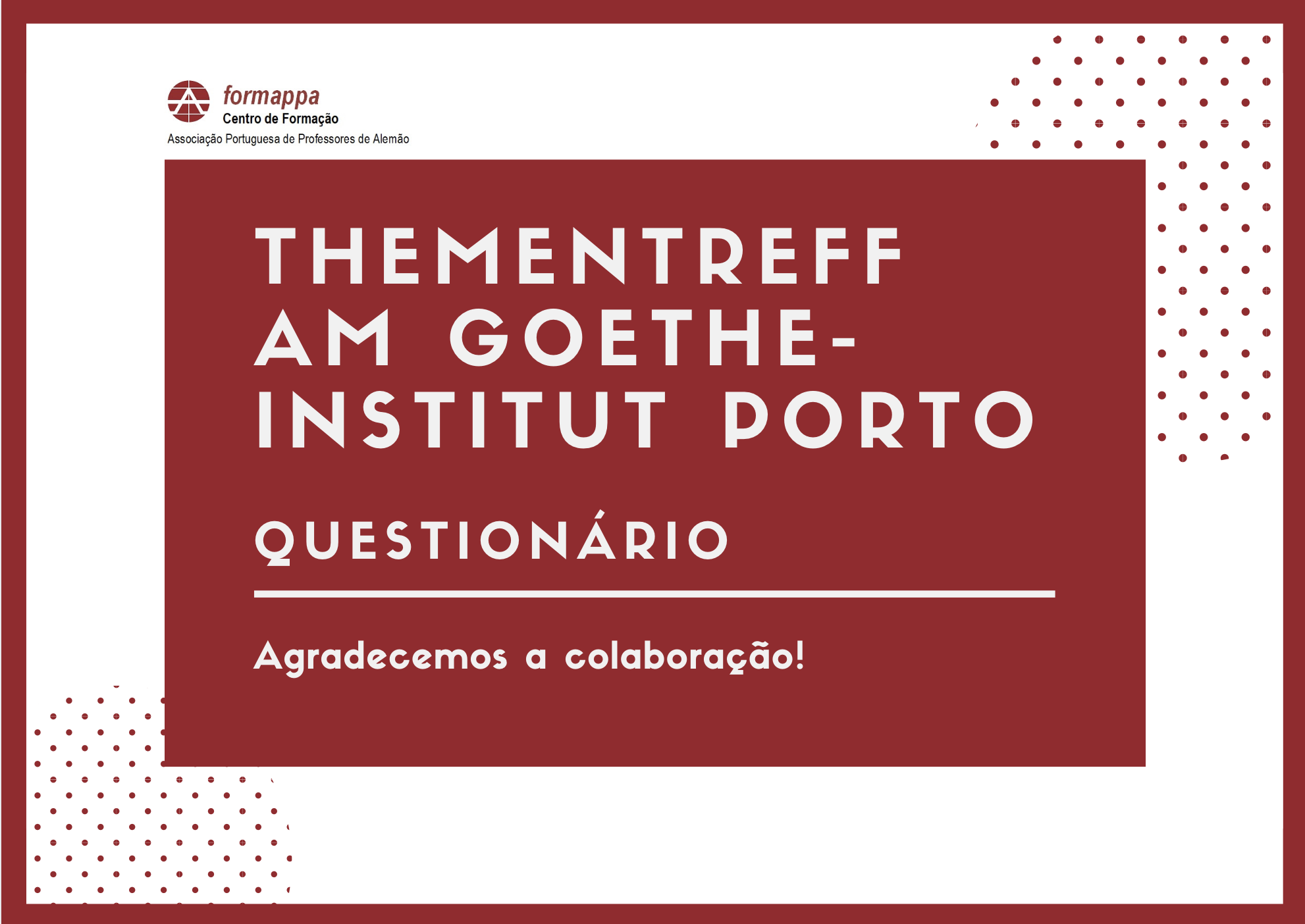 Divulgação Questionário
